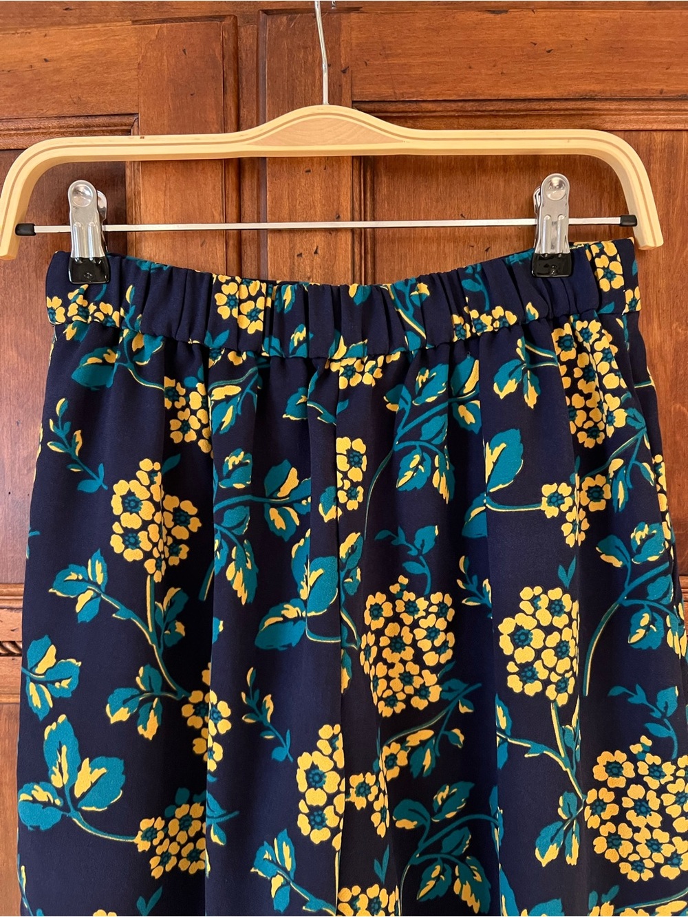 J.Crew navy floral wide-leg pants | Size 2 | Pockets | Like New - Picture 5 of 12